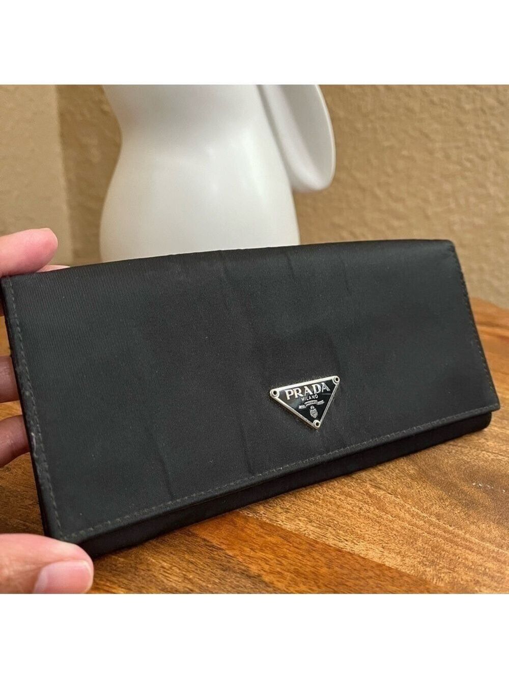 PRADA BIFOLD NYLON WALLET - Picture 6 of 15